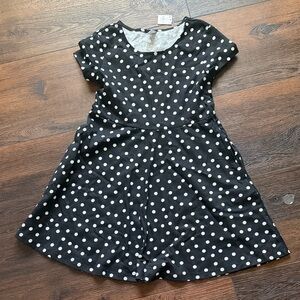 Old Navy Black Polka Dot Short Sleeve Dress
